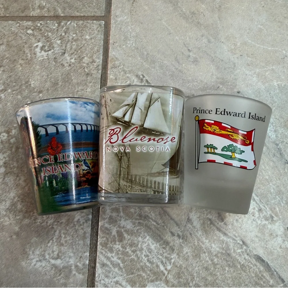 Assorted Canadian Souvenir Shot Glass Set